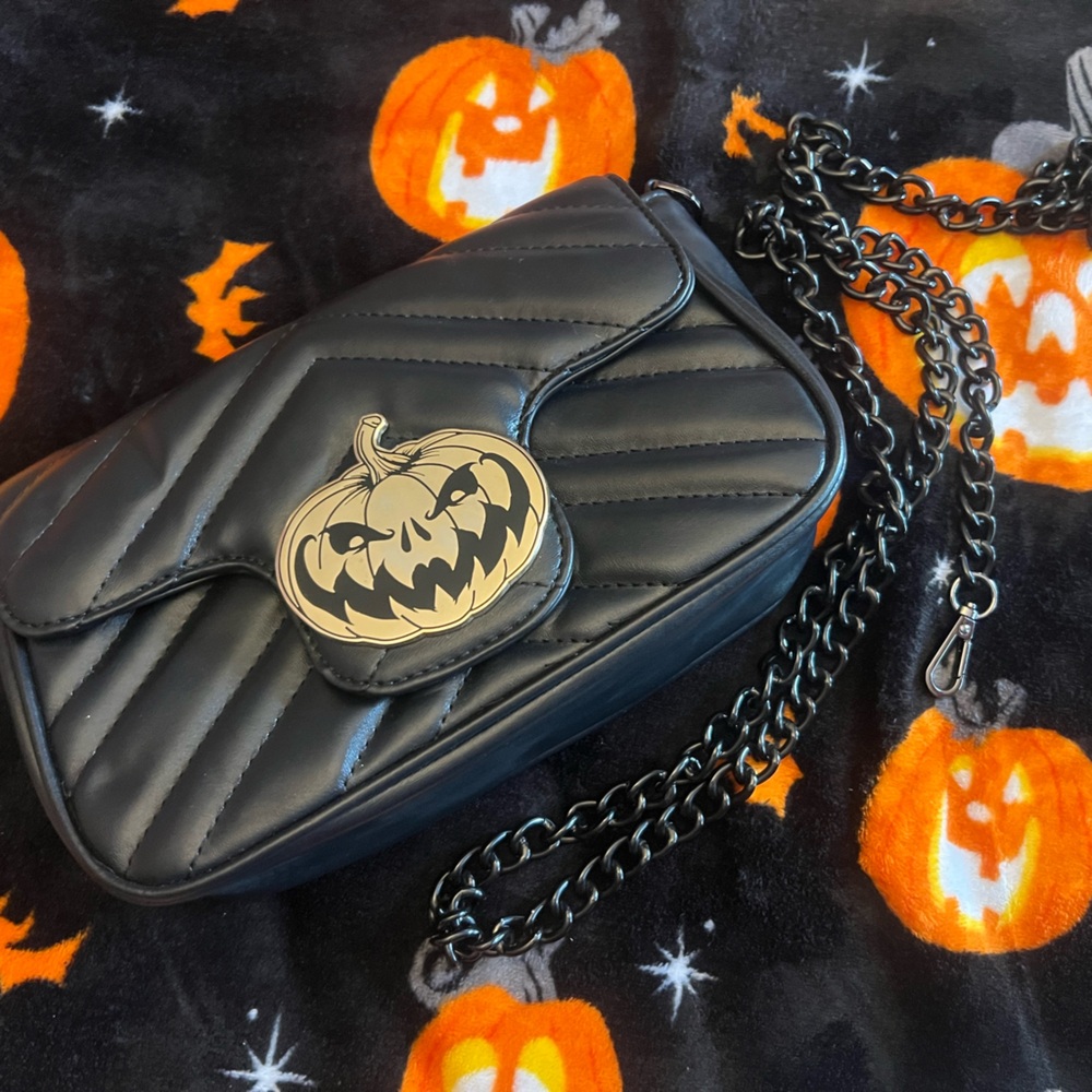 Halloween Eye Candy Black Shoulder Bag